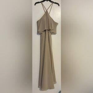 Elegant Beige Evening Dress